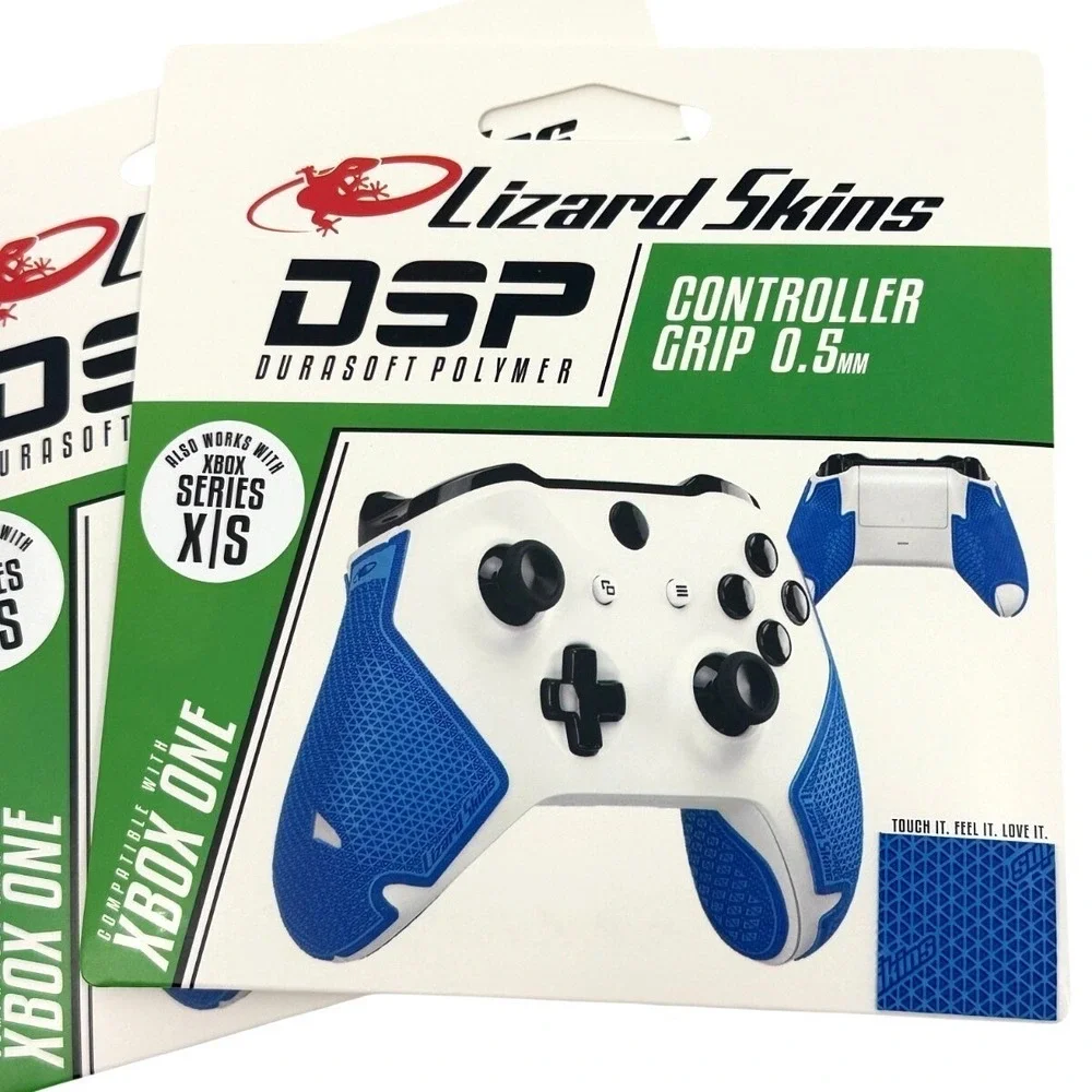 2 Pack Lizard Skins DSP Controller‎ Grip Xbox One Polar Blue 0.5mm NEW